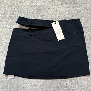 RIVER ASYM MINI SKIRT - BLACK - US Size 6